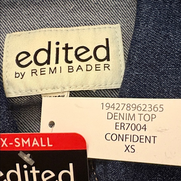 Edited by Remi Bader Blue Denim Top - Picture 6 of 8